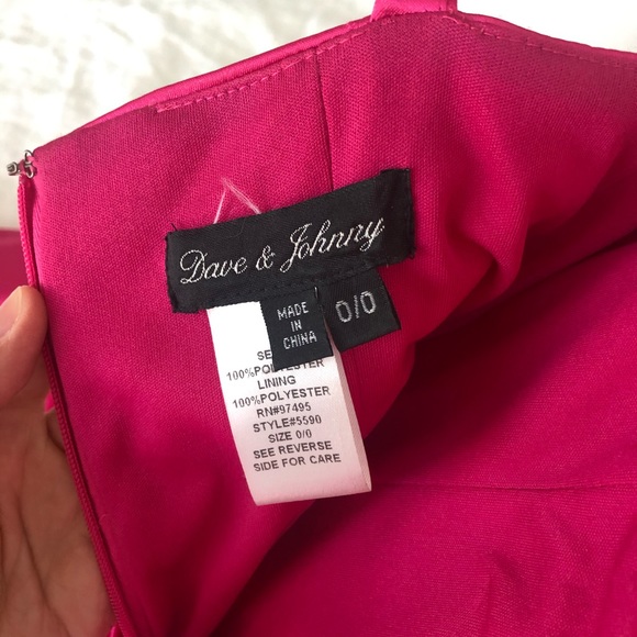 Hot pink cocktail dress - Picture 4 of 5